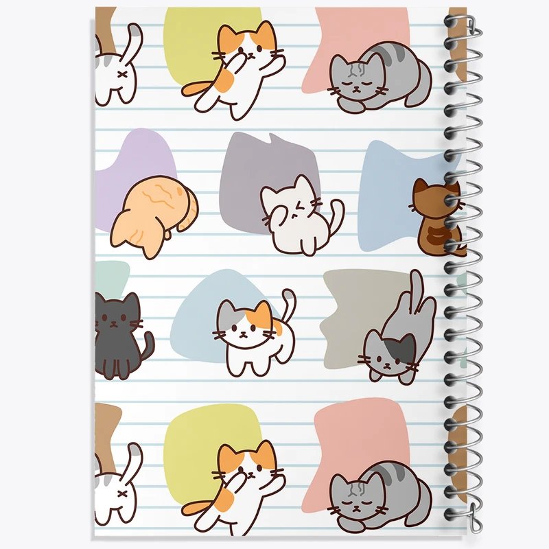 دفتر مشق 100 برگ خندالو طرح گربه بامزه کد N405