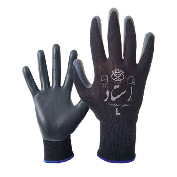 دستکش ایمنی استاد مدل L مجموعه 10 عددی دستکش ایمنی استاد مدل L مجموعه 10 عددی