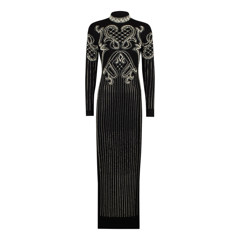 پیراهن زنانه مدل نگین دار و مرواریدی