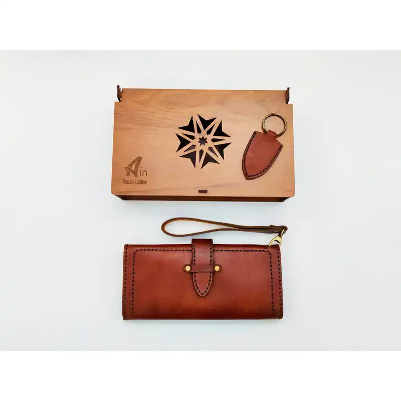 ست هدیه آوین مدل چرم طبیعی avn02