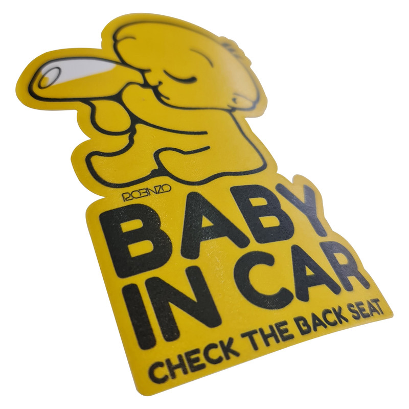 برچسب نشانگر روبینزو طرح Baby in car