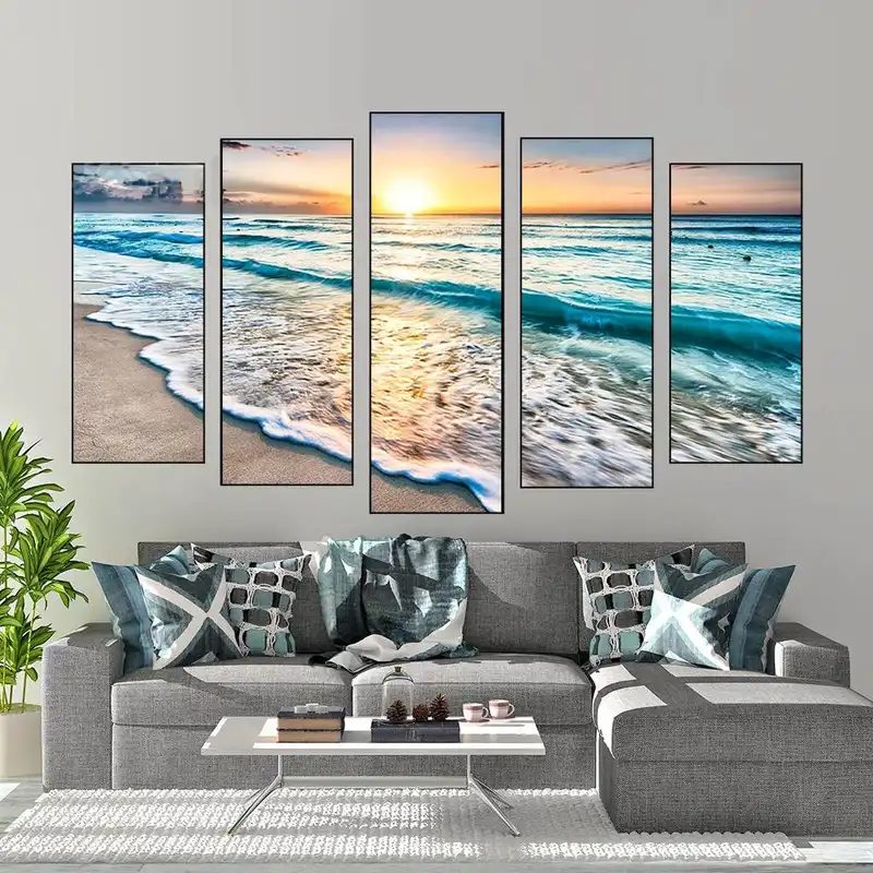 تابلو آتریسا مدل طرح مدرن مدل AT0086 مجموعه 5 عددی