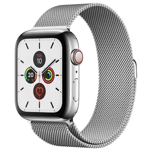 ساعت هوشمند اپل واچ سری 5 مدل 44mm Stainless Steel Case with Milanese Loop