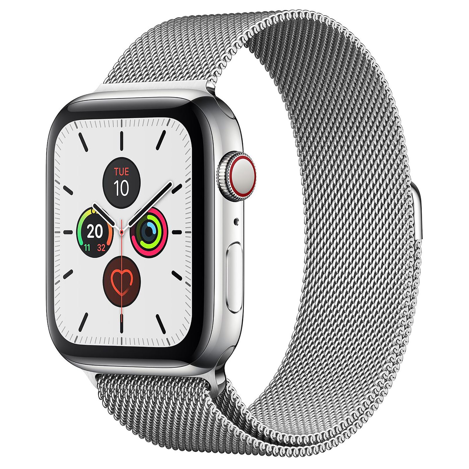 ساعت هوشمند اپل واچ سری 5 مدل  44mm Stainless Steel Case with Milanese Loop Steel Band -  - 1