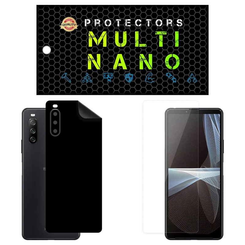 محافظ صفحه نمایش مولتی نانو مدل X-SFM مناسب برای گوشی موبایل سونی Xperia 10 III به همراه برچسب پوششی