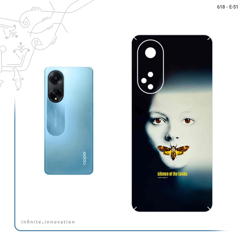 برچسب پوششی ماهوت مدل Silence of the Lambs مناسب برای گوشی موبایل اپو A98
