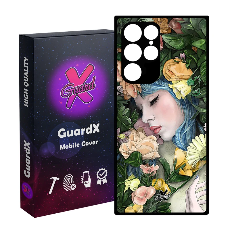 کاور گارد ایکس طرح دختر مدل Glass10304 مناسب برای گوشی موبایل سامسونگ Galaxy S23 Ultra