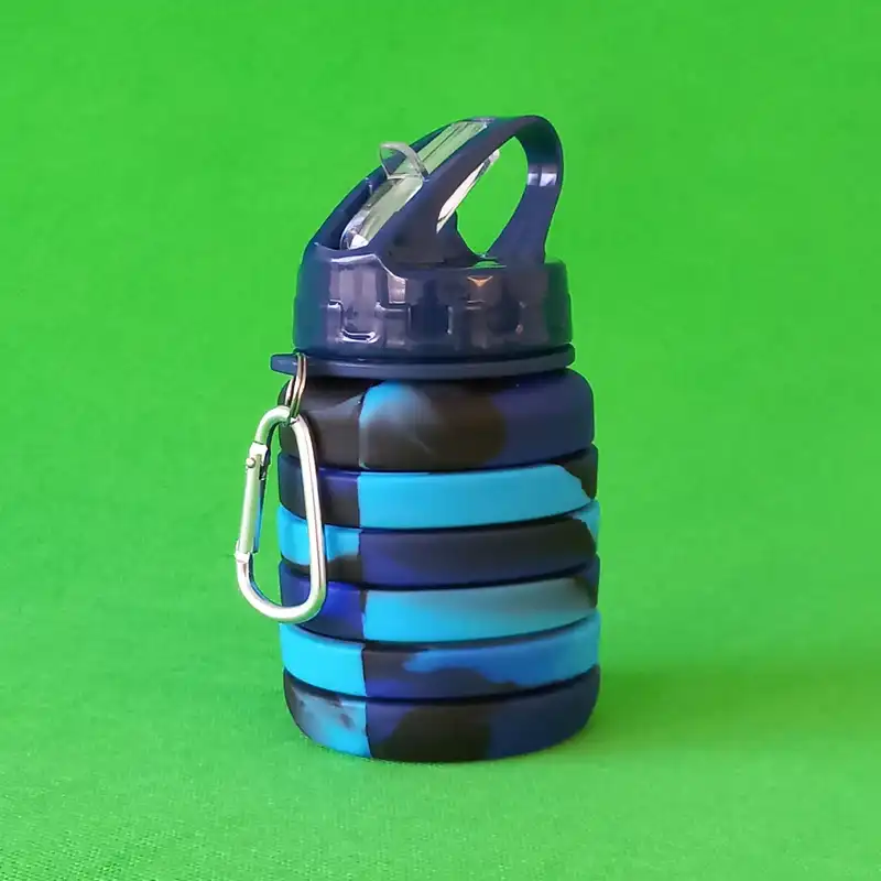 قمقمه مدل سیلیکونی تاشو گنجایش 0.5 لیتر