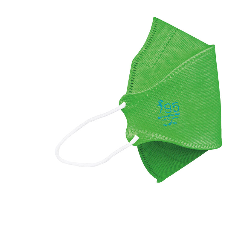 ماسک تنفسی ریما مدل سه بعدی نوجوان N95 نانو کد green_MF95 بسته 25 عددی