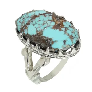 انگشتر نقره زنانه مدل فیروزه کد 89