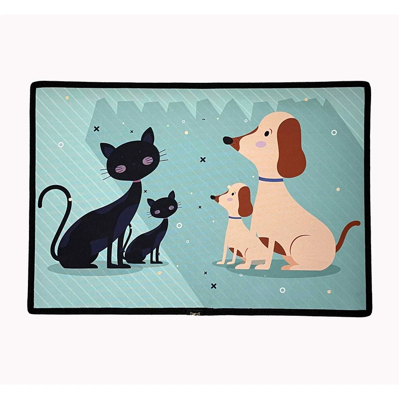 مت زیرانداز ظرف غذا و آب سگ و گربه مدل p4