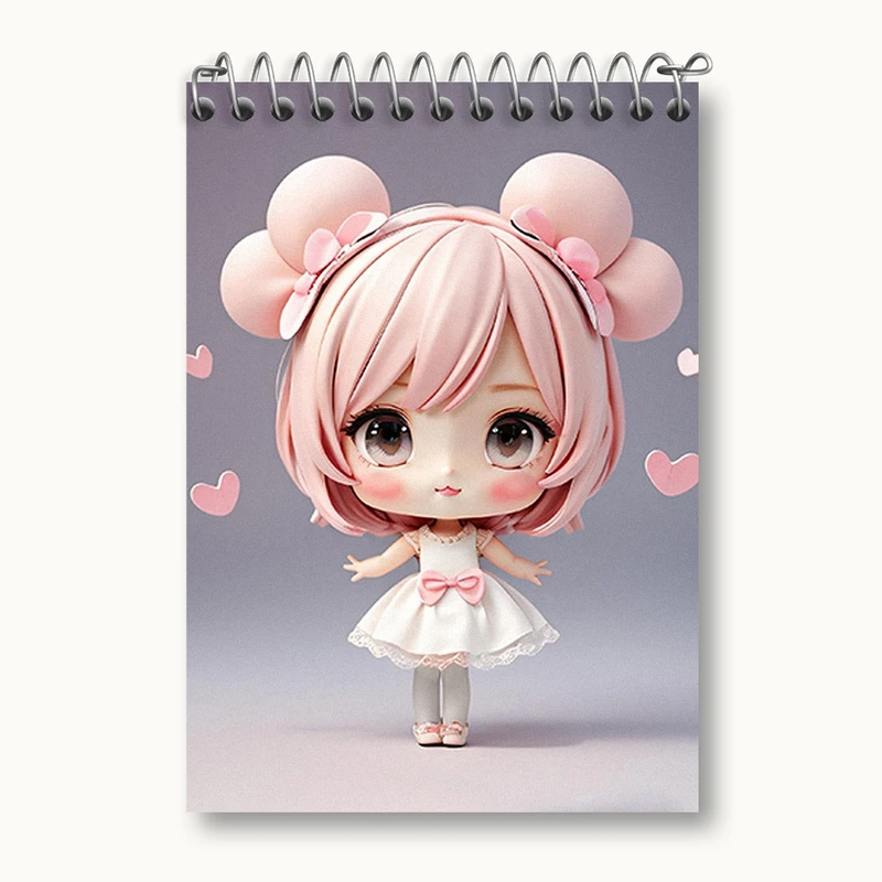 دفتر یادداشت 50 برگ خندالو مدل دخترانه (Girlish) کد 36866