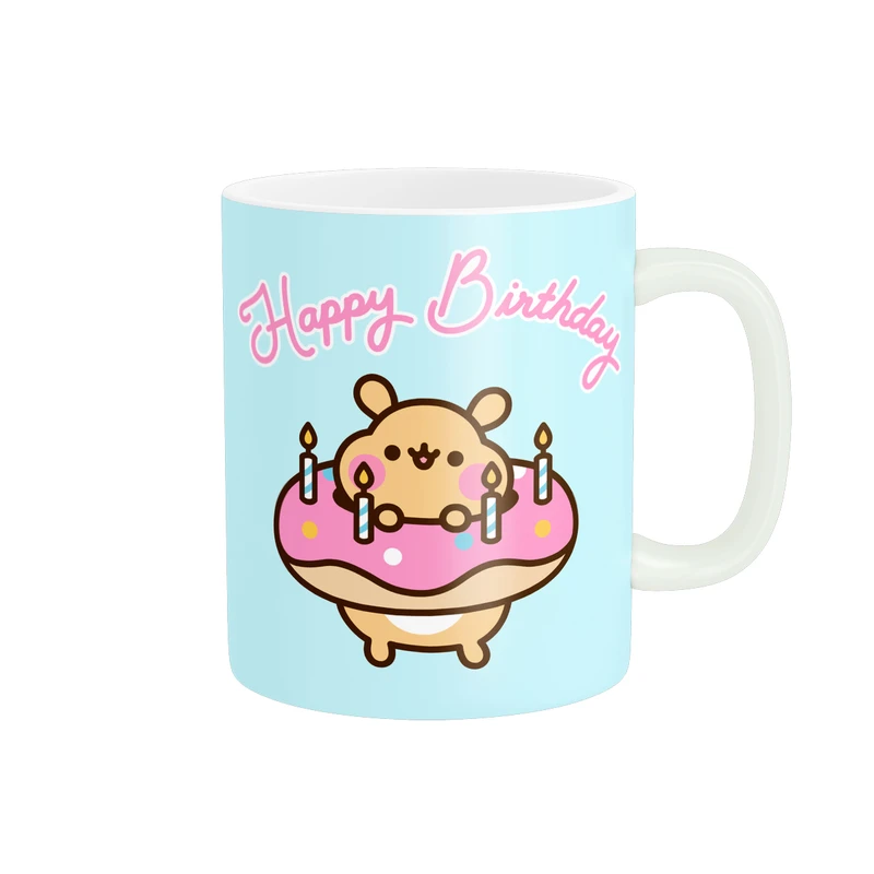 ماگ مدل همستر دونات تبریک تولد Happy Birthday کد MG96