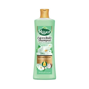 شامپو بدن حیات مدل آرگان و گیاه گوار و نارگیل وزن 400 گرم