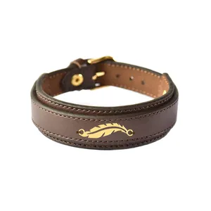 دستبند طلا 18 عیار مردانه فرشته طرح پر کد UBCHL0010-0014