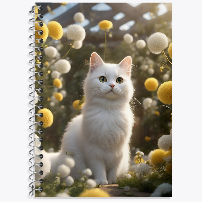 دفتر لغت 50 برگ خندالو طرح گربه (Cat) کد N3411