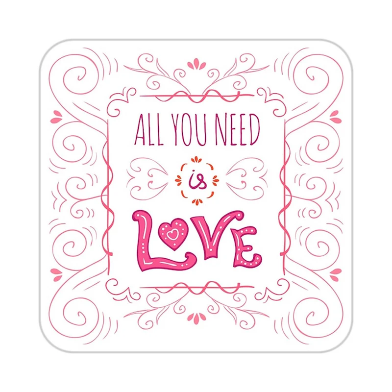 زیر لیوانی کاکتی طرح عاشقانه مدل mp38232