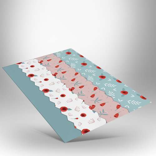 زیربشقابی طرح گل کد IDM 288 بسته دو عددی
