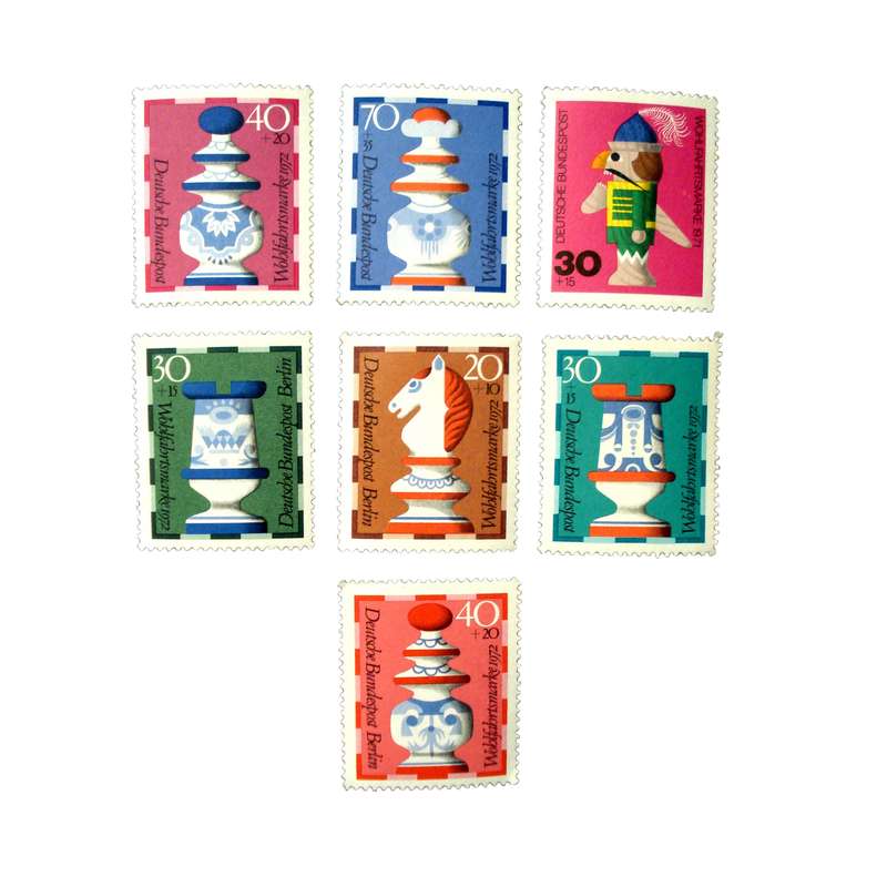 تمبر یادگاری مدل هنری کد DS2017 مجموعه 7 عددی