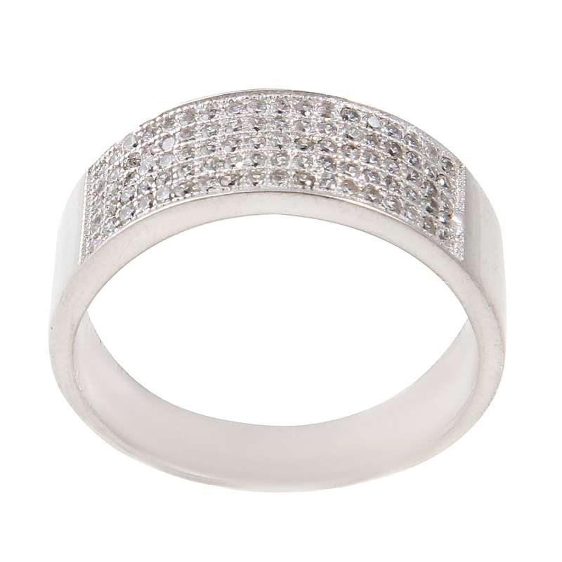 انگشتر نقره زنانه بازرگانی میلادی مدل فانتزی کد AWR_777