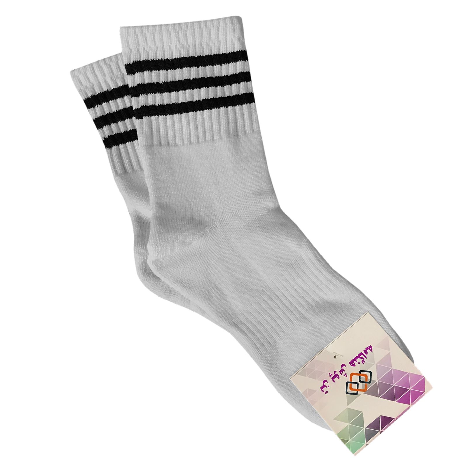 جوراب زنانه تن پوش هنگامه مدل حوله ای رینگی کد W-01 -  - 2