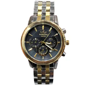 ساعت مچی عقربه‌ای مردانه الگانس مدل سه موتوره کرنوگراف بند استیل کد AvN-T2