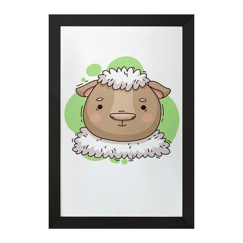 تابلو خندالو مدل گوسفند حیوانات بامزه کد 37171