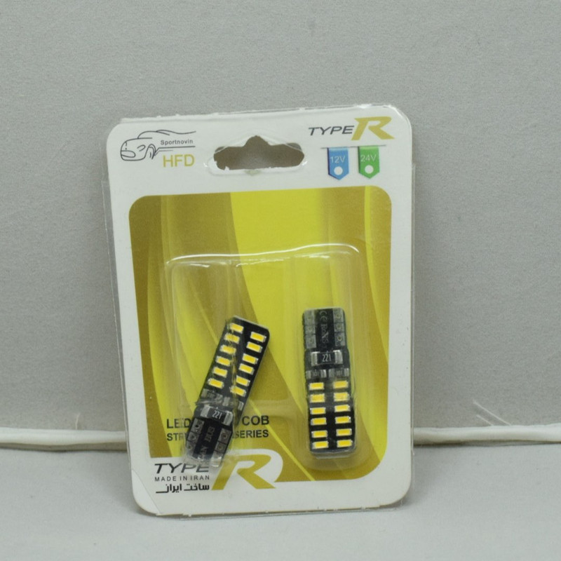 لامپ سکن خودرو اچ اف دی مدل 24SMD بسته دو عددی