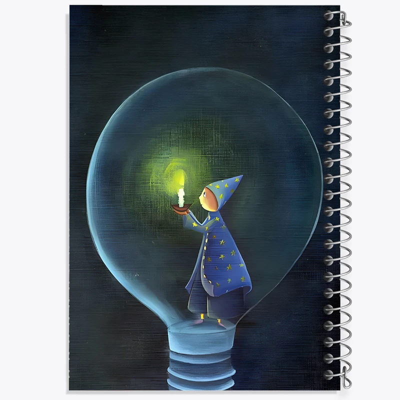 دفتر مشق 50 برگ خندالو طرح چراغ راهنمای جادویی کد F8198