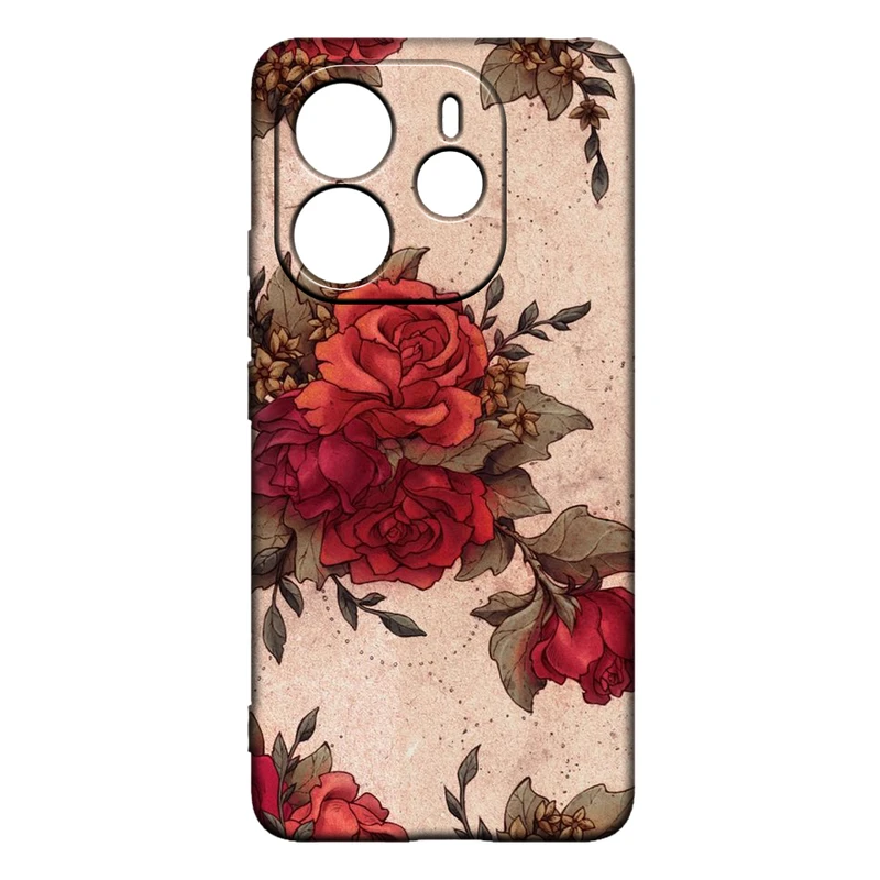 کاور طرح گل کد 91 مناسب برای گوشی موبایل شیائومی Redmi Note 14 4G