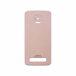 MAHOOT Rose Gold Leather Cover Sticker for Motorola Moto Z Play