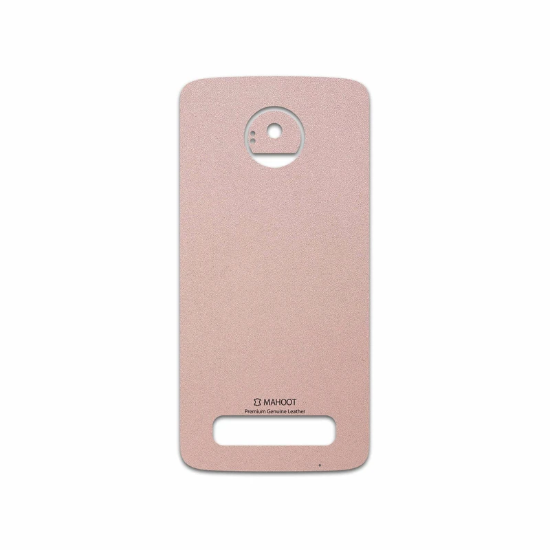 برچسب پوششی ماهوت مدل Rose Gold Leather مناسب برای گوشی موبایل موتورولا Moto Z Play