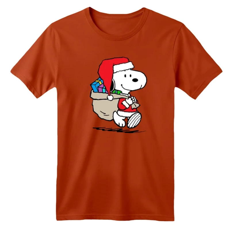 تی شرت آستین کوتاه بچگانه مدل اسنوپی کریسمس کد 2