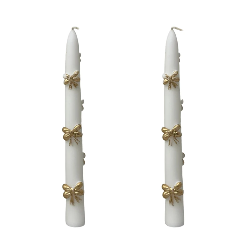 شمع مدل قلمی طرح پاپیون بسته دو عددی