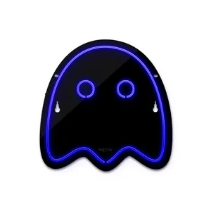 چراغ دیواری نئون دیزاین طرح Packman-2-BL_BL