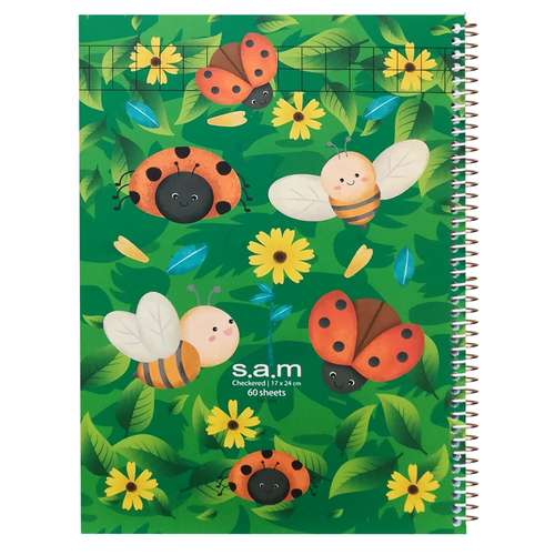 دفتر شطرنجی 60 برگ سم مدل sm-01 کد 100879