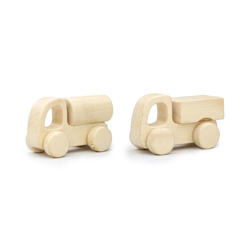 اسباب بازی چوبی مدل کامیون و تانکر کد 43111