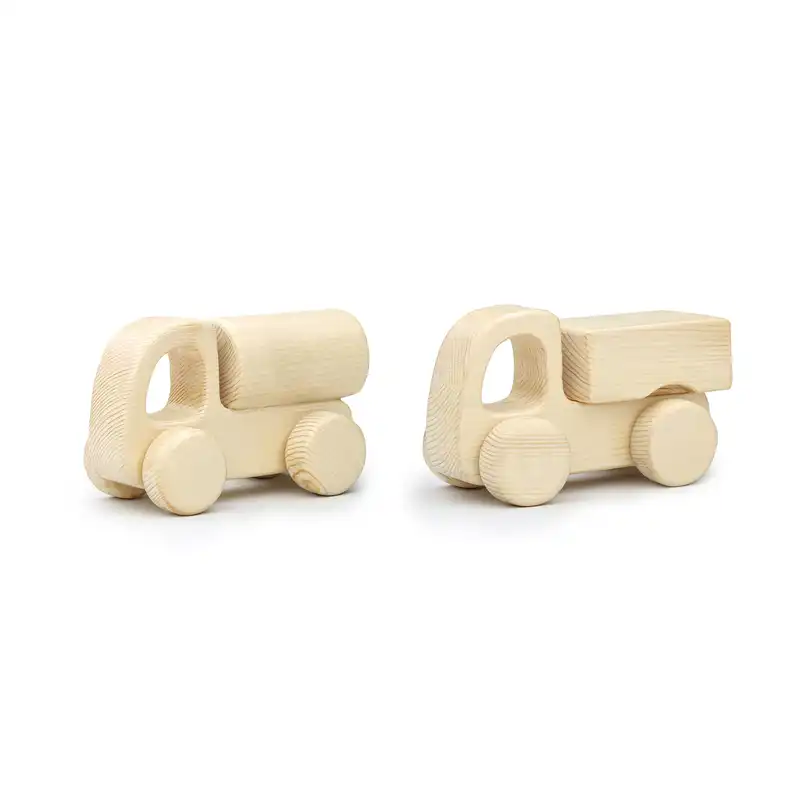 اسباب بازی چوبی مدل کامیون و تانکر کد 43111