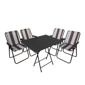 نقد و بررسی میز و صندلی تاشو سفری میزیمو مدل ساحلی کد 4444 مجموعه 5 عددی توسط خریداران