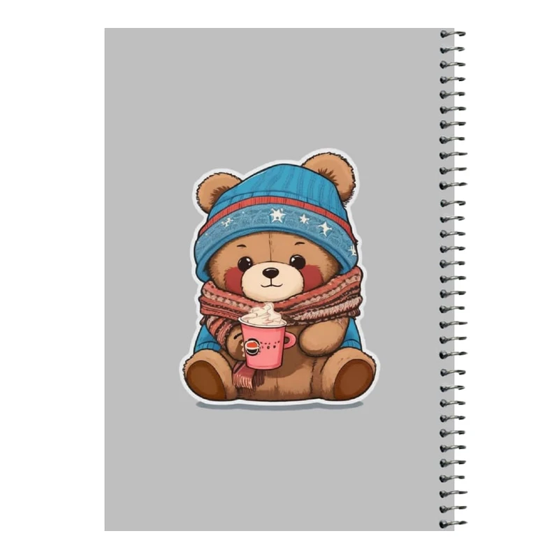 دفتر مشق 80 برگ اس جی مدل خرس زمستونی   