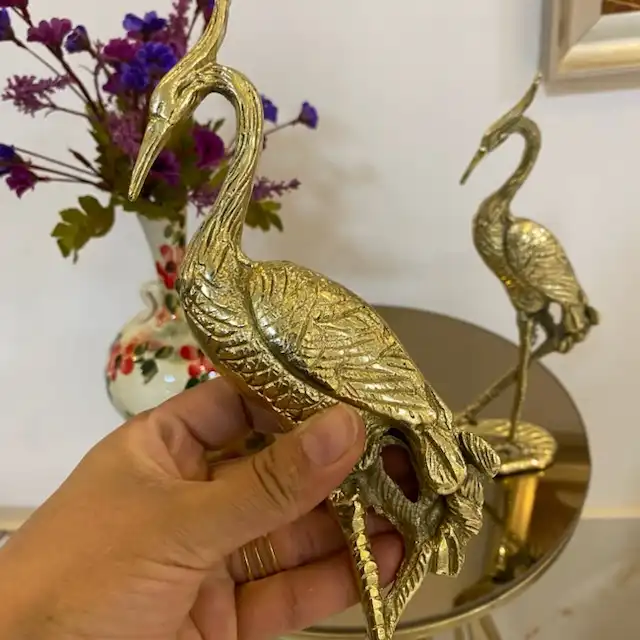 دکوری برنجی مدل درنا 829-1016g بسته 2 عددی