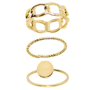 بند انگشتی زنانه کد RKH_1061 مجموعه 3 عددی