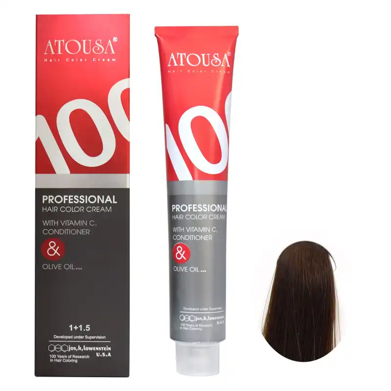 رنگ مو آتوسا شماره W5 حجم 100 میلی لیتر رنگ بلوند شکللاتی تیره