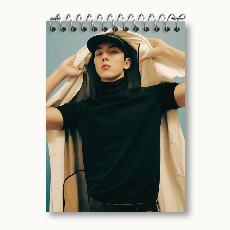 دفتر یادداشت 50 برگ خندالو مدل شونو گروه مانستا اکس MONSTA X کد 21147