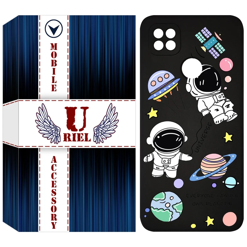 کاور یوریل مدل KSH کد 25 طرح فضانوردان مناسب برای گوشی موبایل شیائومی Redmi 9C
