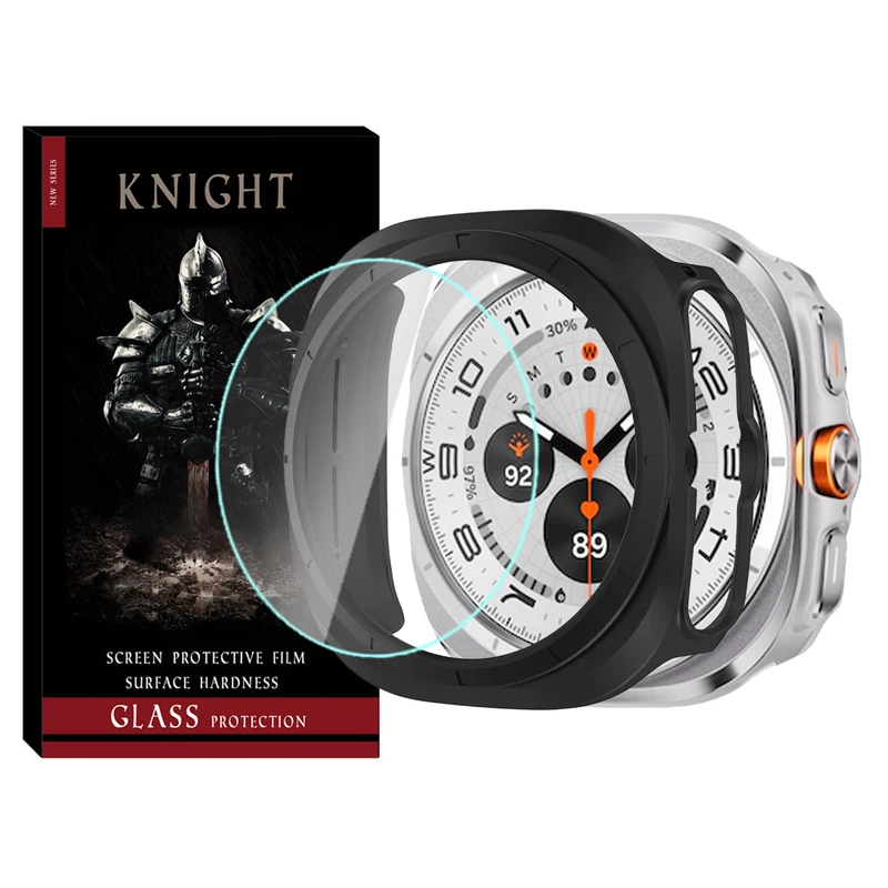 کاور نایت مدل PC Bumper KT مناسب برای ساعت هوشمند سامسونگ Galaxy Watch 7 Ultra 47mm به همراه محافظ صفحه نمایش