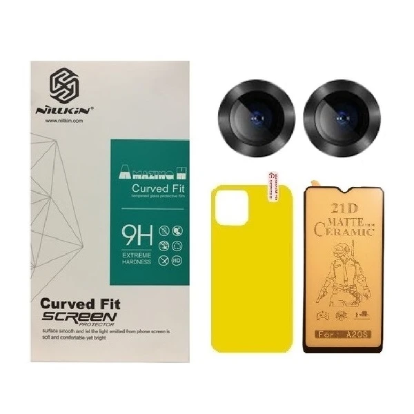 محافظ صفحه نمایش سرامیکی مات مدل 2CRN مناسب برای گوشی موبایل اپل iPhone 13 به همراه محافظ پشت گوشی و محافظ لنز دوربین