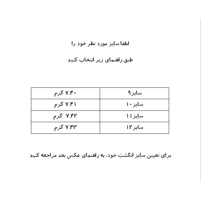 انگشتر نقره مردانه مدل AVN_R210