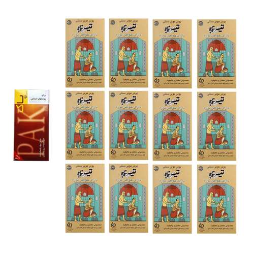 پودر موبر تیزبر مدل نوره وزن 400 گرم مجموعه 12 عددی به همراه پودر موبر پاک وزن 400 گرم