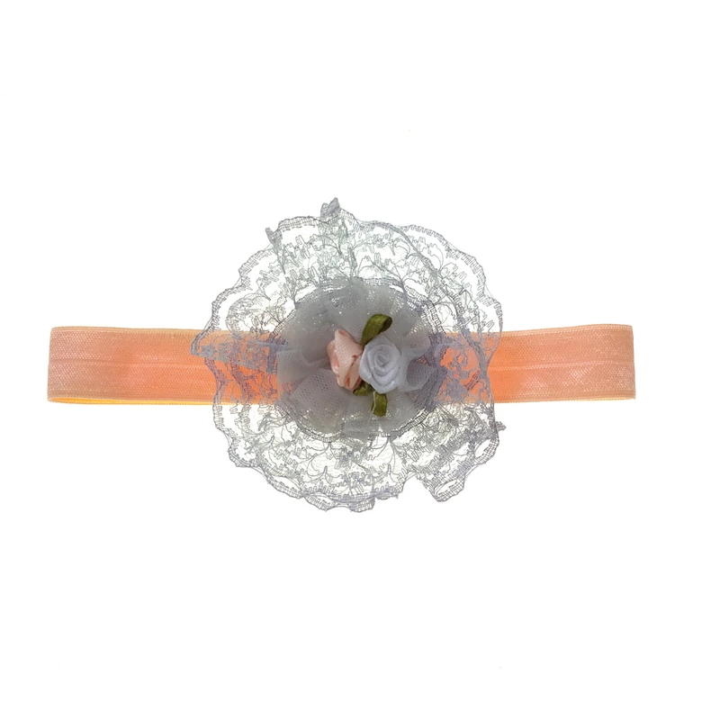 هدبند دخترانه لیمونار گالری مدل شکوفه و تور کد orn